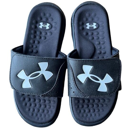 Under Armour Slide Sandals Ignite Pro Unisex Child Size Youth 4 Adjustable - Picture 1 of 6